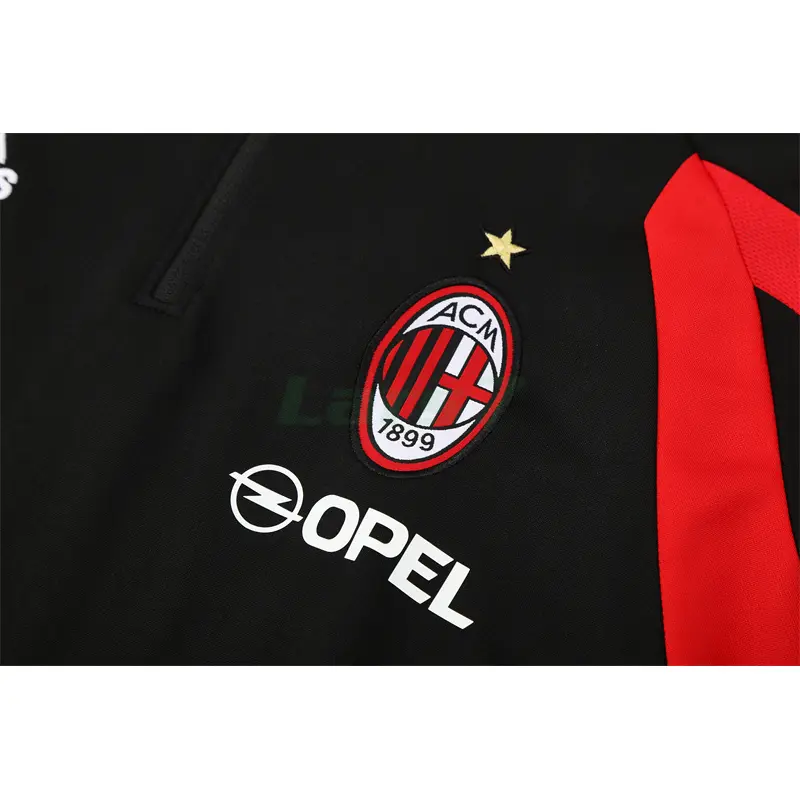 Sudadera De Entrenamiento AC Milan Retro 2005/2006 Negro/Rojo