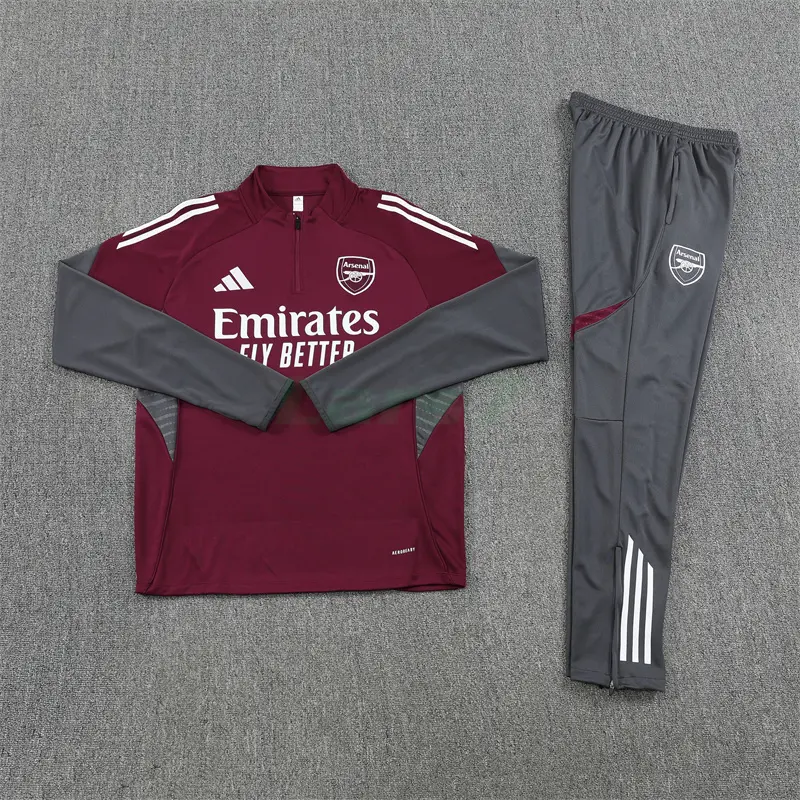 Sudadera De Entrenamiento Arsenal 2025/2026 Kit Rojo Oscuro