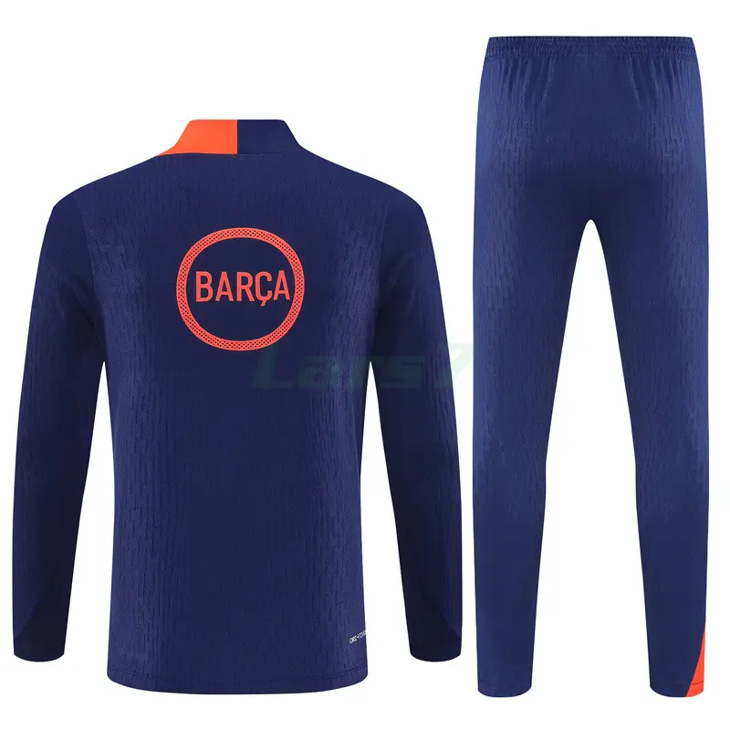 Sudadera De Entrenamiento Barcelona 2025/2026 Niño Kit Azul/Naranja (EDICIÓN JUGADOR)