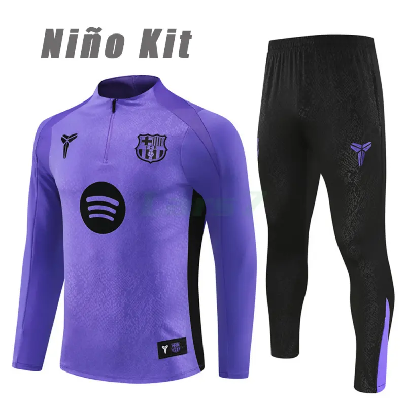 Sudadera De Entrenamiento Barcelona x Kobe Bryant 2025/2026 Niño Kit Morado