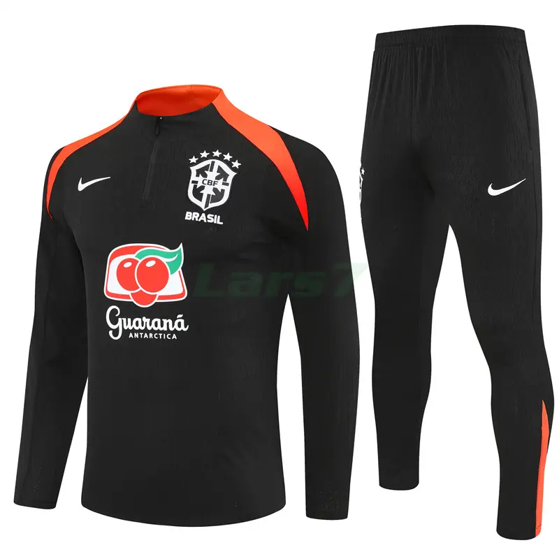 Sudadera De Entrenamiento Brasil 2025/2026 Kit Negro (EDICIÓN JUGADOR)