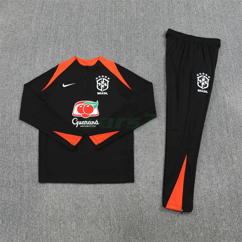Sudadera De Entrenamiento Brasil 2025/2026 Kit Negro (EDICIÓN JUGADOR)