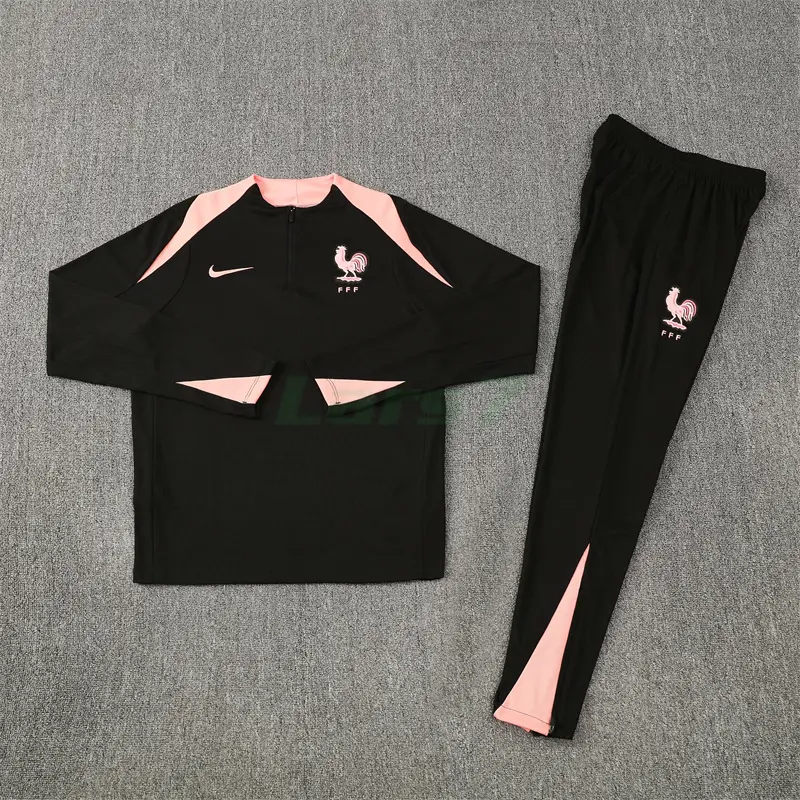 Sudadera De Entrenamiento Francia 2025/2026 Kit Negro (EDICIÓN JUGADOR)