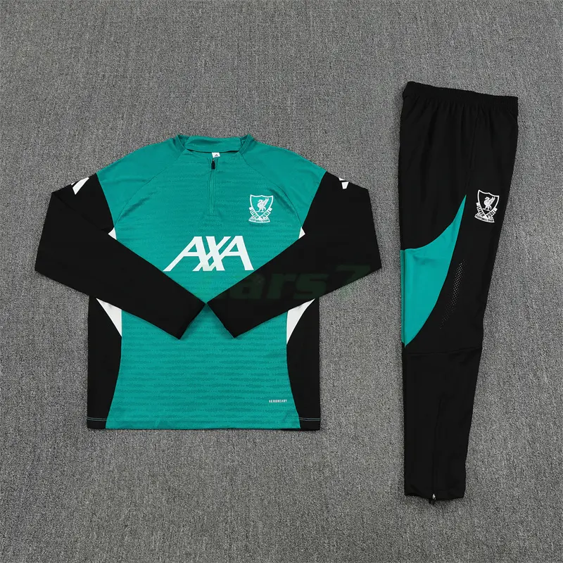 Sudadera De Entrenamiento Liverpool 2025/2026 Kit Verde/Negro (EDICIÓN JUGADOR)