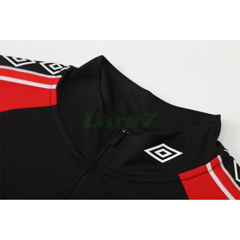 Sudadera De Entrenamiento Manchester United Retro 1998/1999 Negro/Rojo