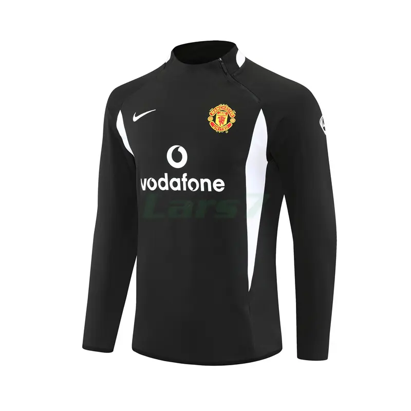 Sudadera De Entrenamiento Manchester United Retro 2002/2003 Negro