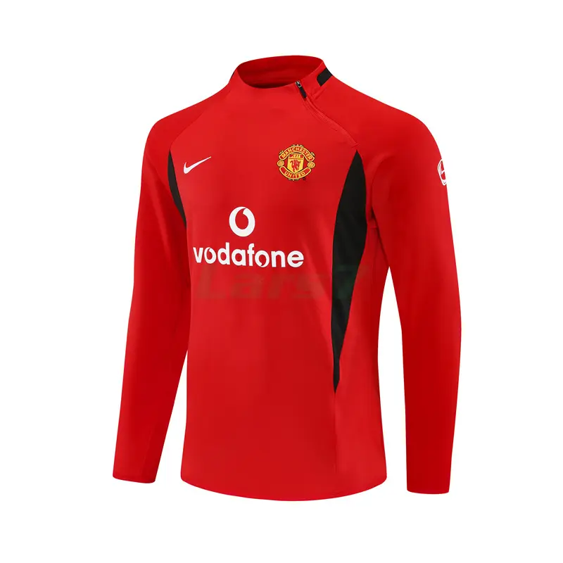 Sudadera De Entrenamiento Manchester United Retro 2002/2003 Rojo