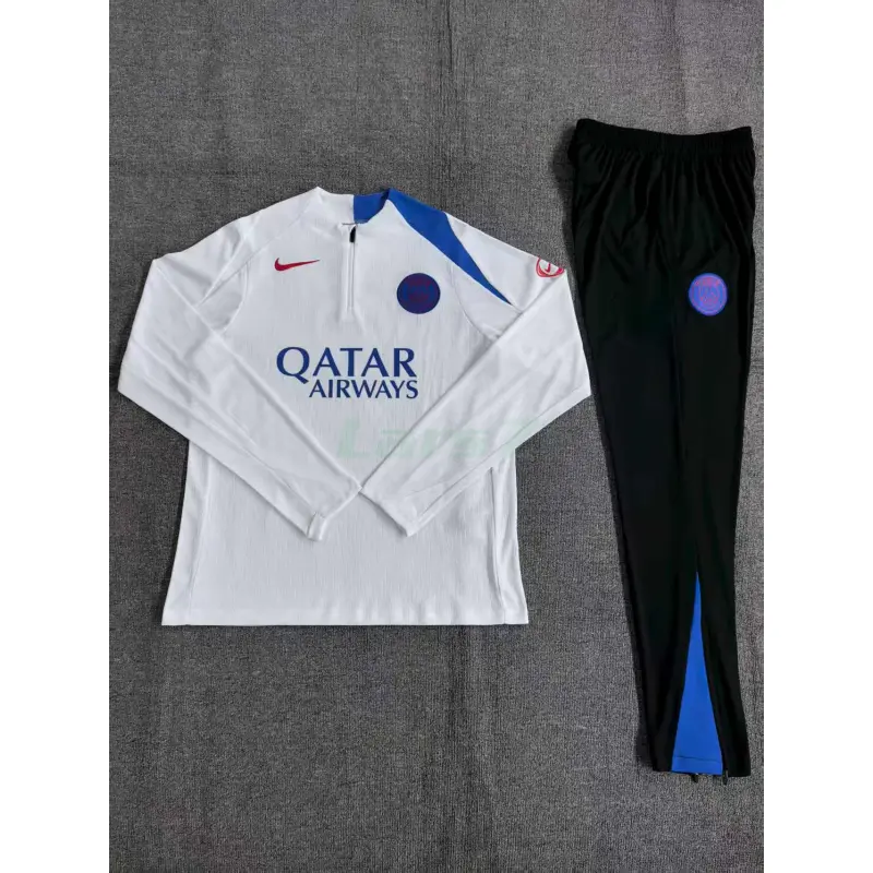Sudadera De Entrenamiento PSG 2025/2026 Niño Kit Blanco (EDICIÓN JUGADOR)