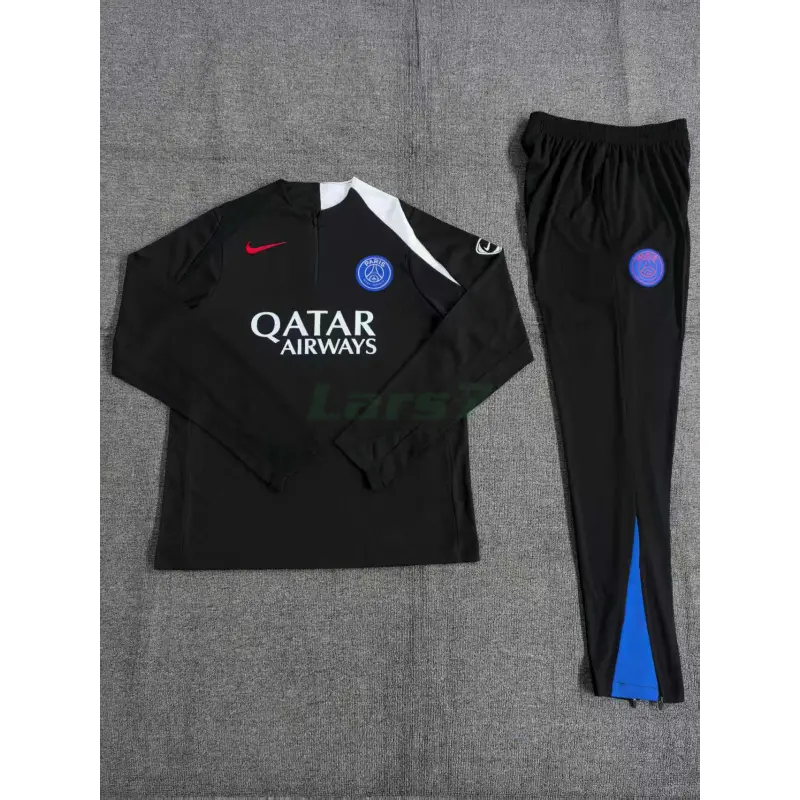 Sudadera De Entrenamiento PSG 2025/2026 Niño Kit Negro (EDICIÓN JUGADOR)