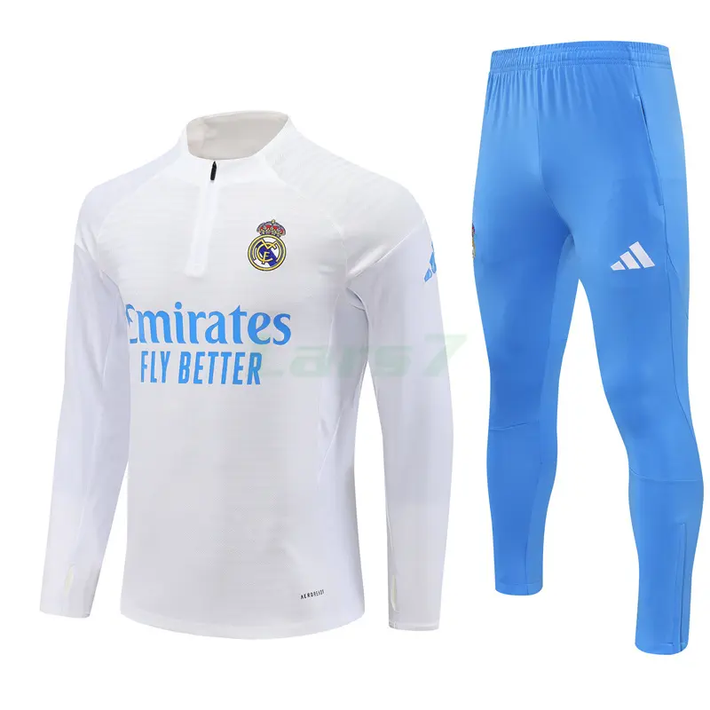 Sudadera De Entrenamiento Real Madrid 2025/2026 Kit Blanco (EDICIÓN JUGADOR)