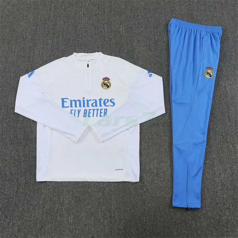 Sudadera De Entrenamiento Real Madrid 2025/2026 Kit Blanco (EDICIÓN JUGADOR)