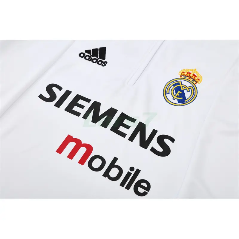 Sudadera De Entrenamiento Real Madrid Retro 2004/05 Blanco