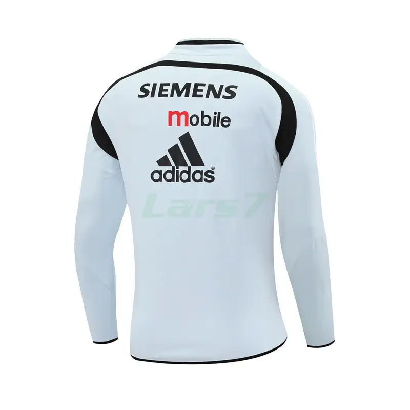 Sudadera De Entrenamiento Real Madrid Retro 2004/05 Gris Claro