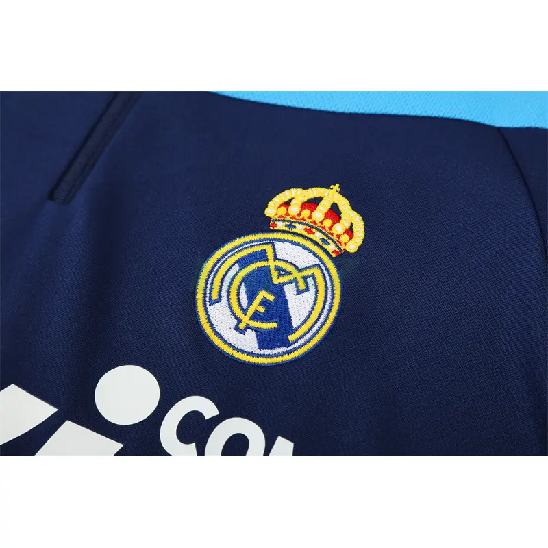 Sudadera De Entrenamiento Real Madrid Retro 2009/10 Azul Marino