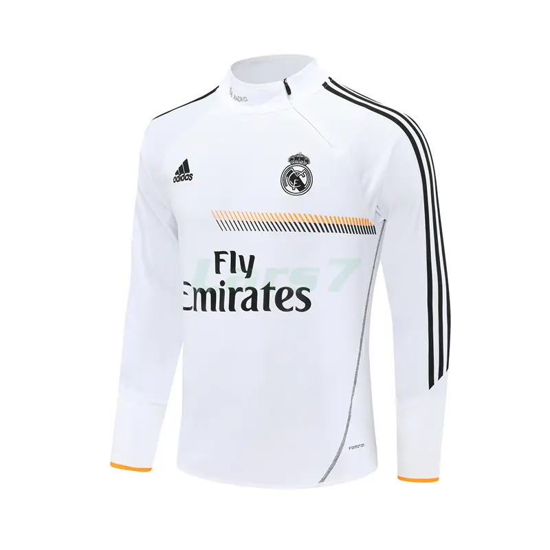 Sudadera De Entrenamiento Real Madrid Retro 2013/14 Blanco