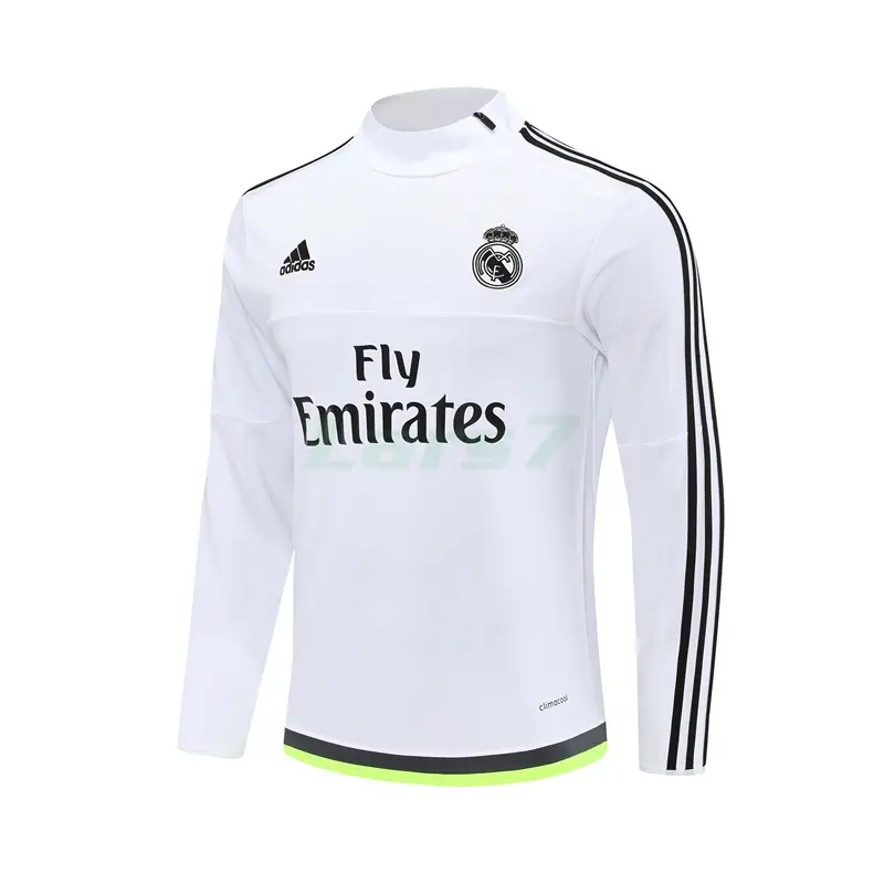 Sudadera De Entrenamiento Real Madrid Retro 2015/16 Blanco