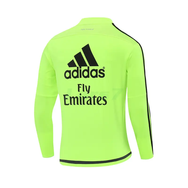 Sudadera De Entrenamiento Real Madrid Retro 2015/16 Verde Neón