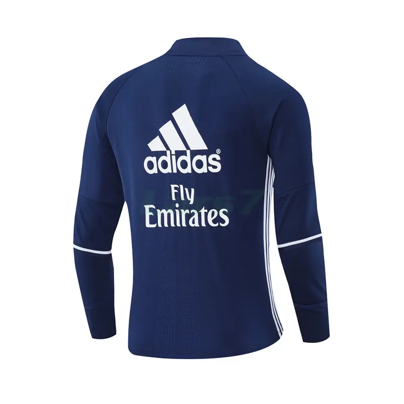 Sudadera De Entrenamiento Real Madrid Retro 2016/2017 Azul Marino