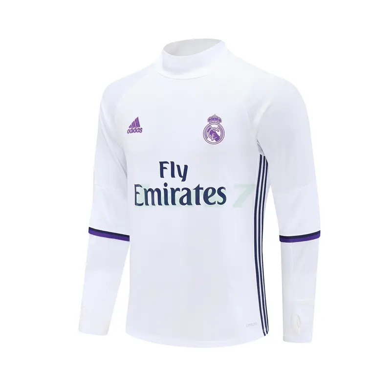 Sudadera De Entrenamiento Real Madrid Retro 2016/2017 Blanco