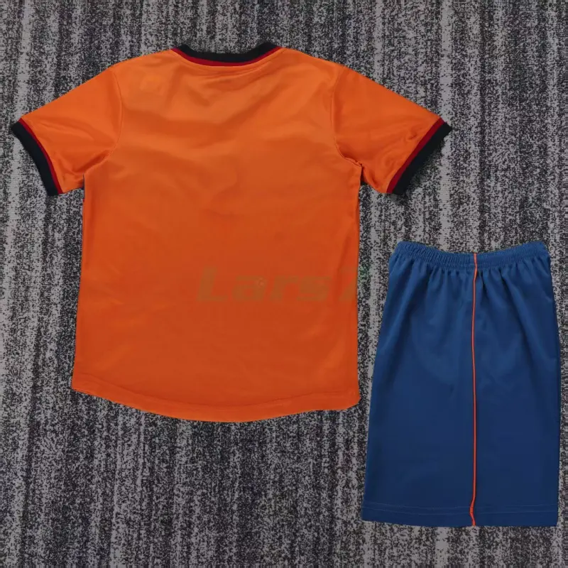 Camiseta Barcelona 3ª Equipación Retro 1998/99 Naranja Niño Kit