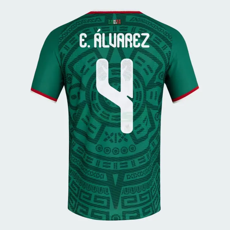 Camiseta E.Álvarez 4 México 1ª Equipación 2026 Verde