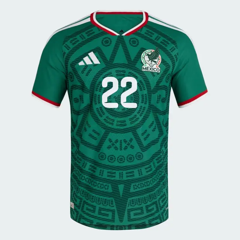 Camiseta H.Lozano 22 México 1ª Equipación 2026 Verde