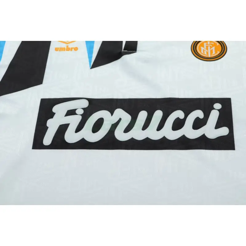 Camiseta Inter de Milan 2ª Equipación Retro 1992/93 Blanco Niño Kit