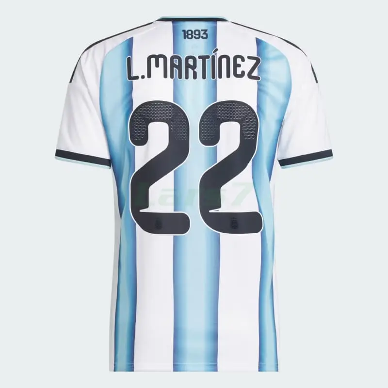 Camiseta L.Martínez 22 Argentina 1ª Equipación 2026 Azul/Blanco