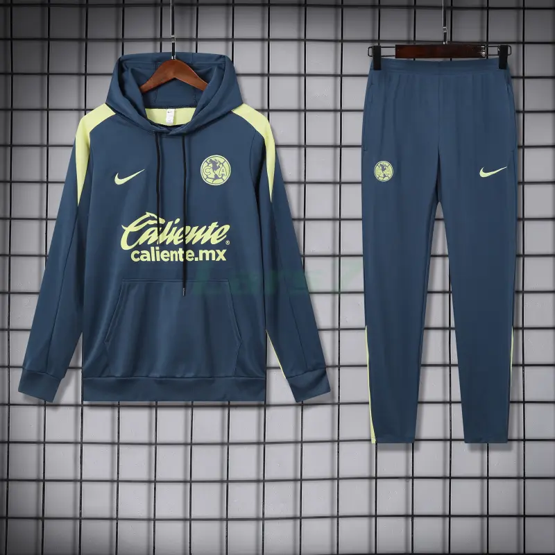 Sudadera de Entrenamiento Club America 2025/2026 con Capucha Kit Azul Oscuro