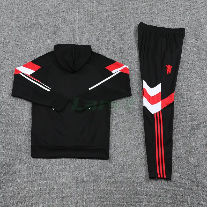 Sudadera de Entrenamiento Manchester United 2025/2026 con Capucha Kit Negro