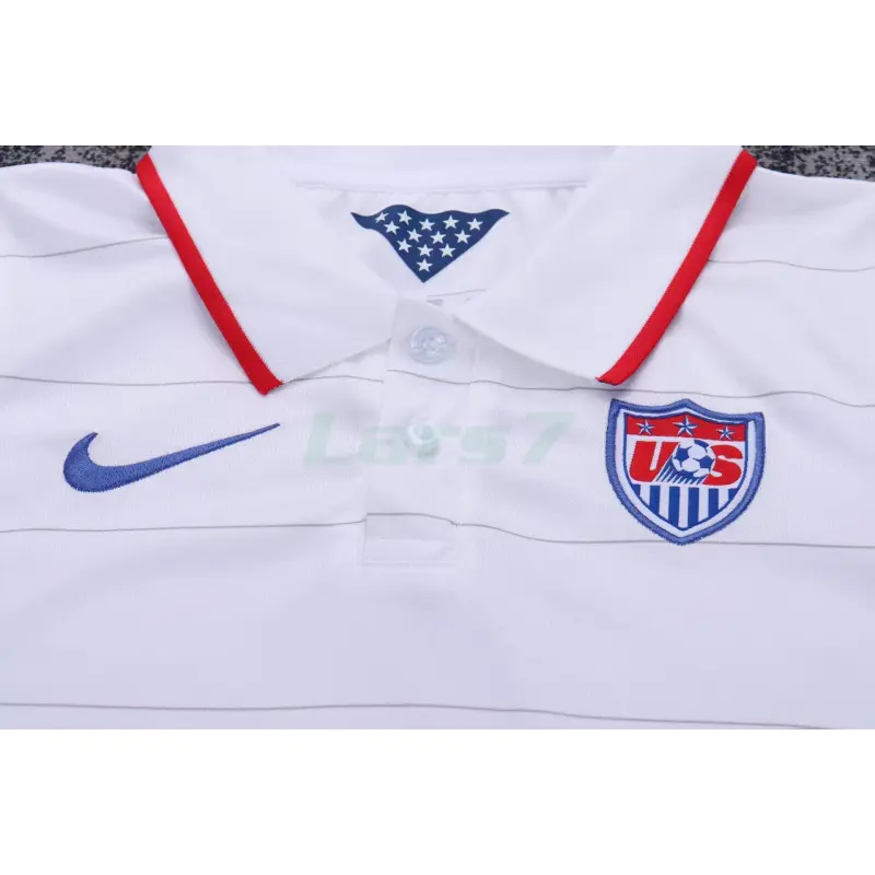 Camiseta EE.UU. 1ª Equipación Retro 2014 Blanco Niño Kit