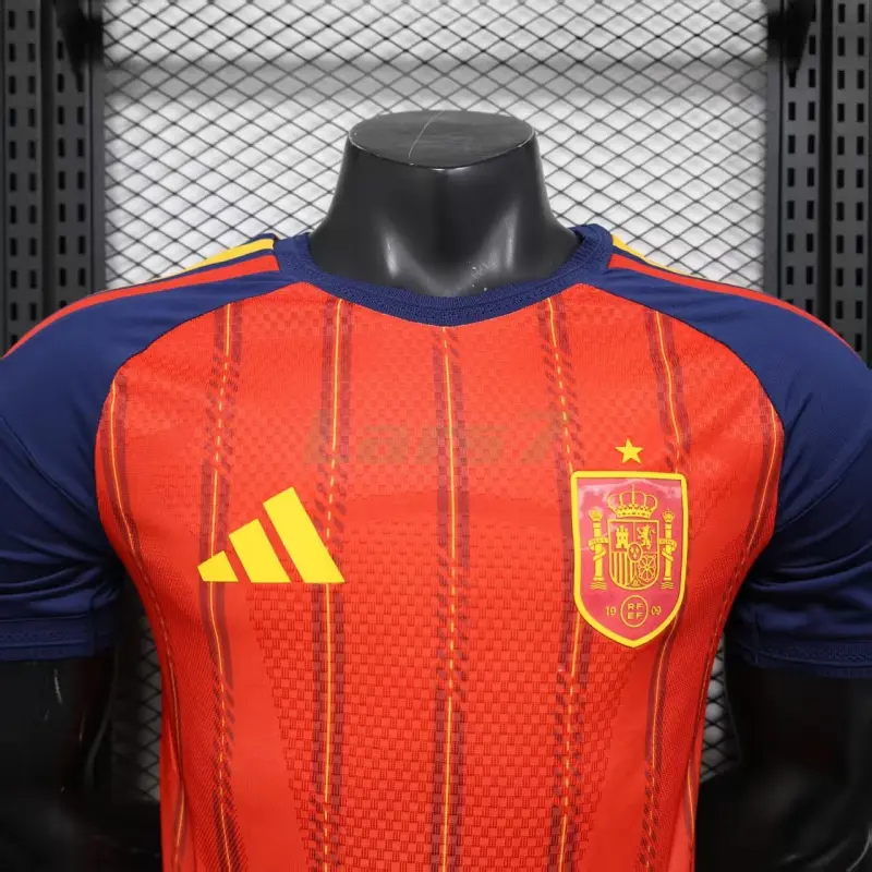 Camiseta España 1ª Equipación Mundial 2026 Rojo/Azul (EDICIÓN JUGADOR)