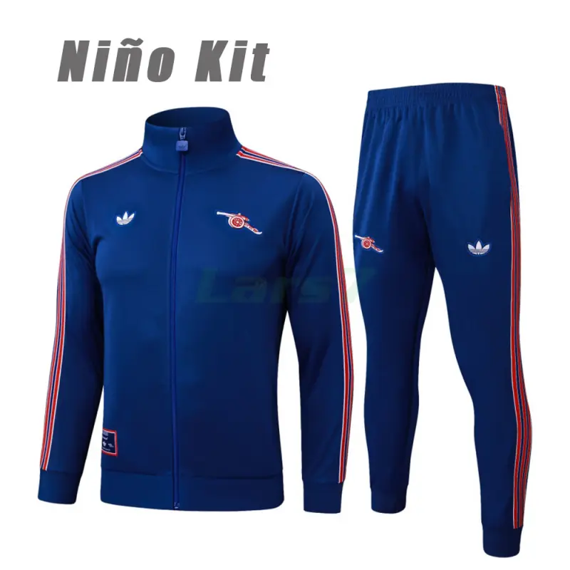 Chandal Arsenal 2025/2026 Niño Retro Azul Real
