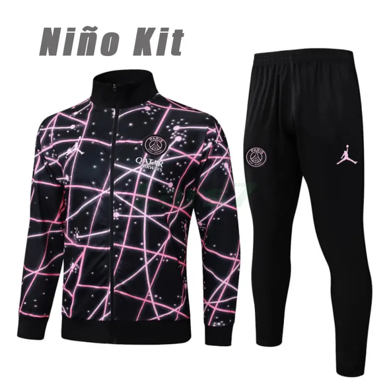 Chandal PSG 2025/2026 Niño Negro con Estampado de Cielo Estrellado