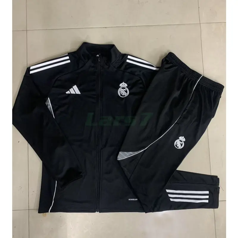 Chandal Real Madrid 2025/2026 Niño Negro/Gris