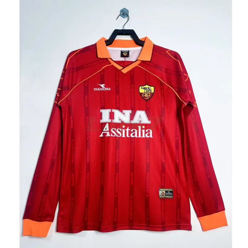 Camiseta AS Roma 1ª Equipación Retro 1999/00 ML Rojo