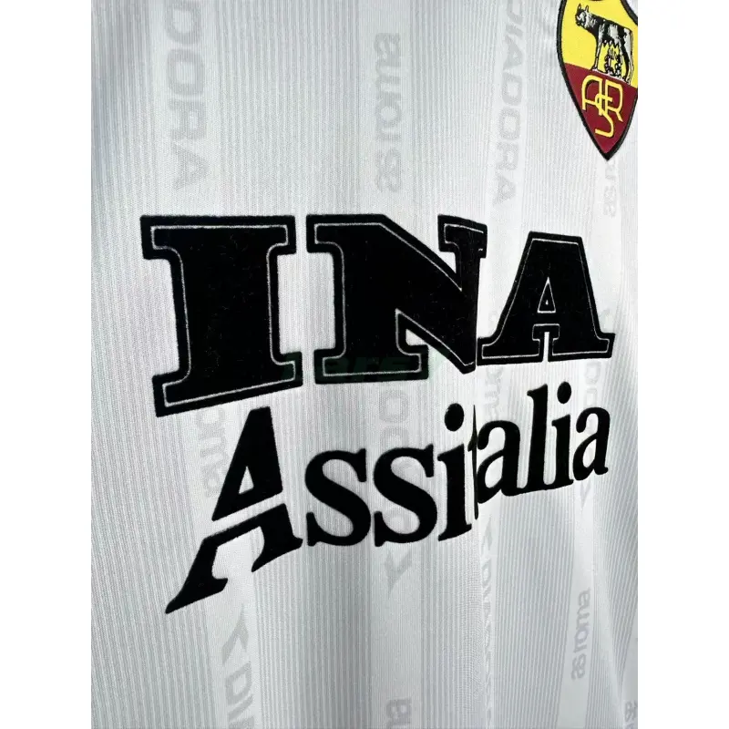 Camiseta AS Roma 2ª Equipación Retro 1999/00 Blanco