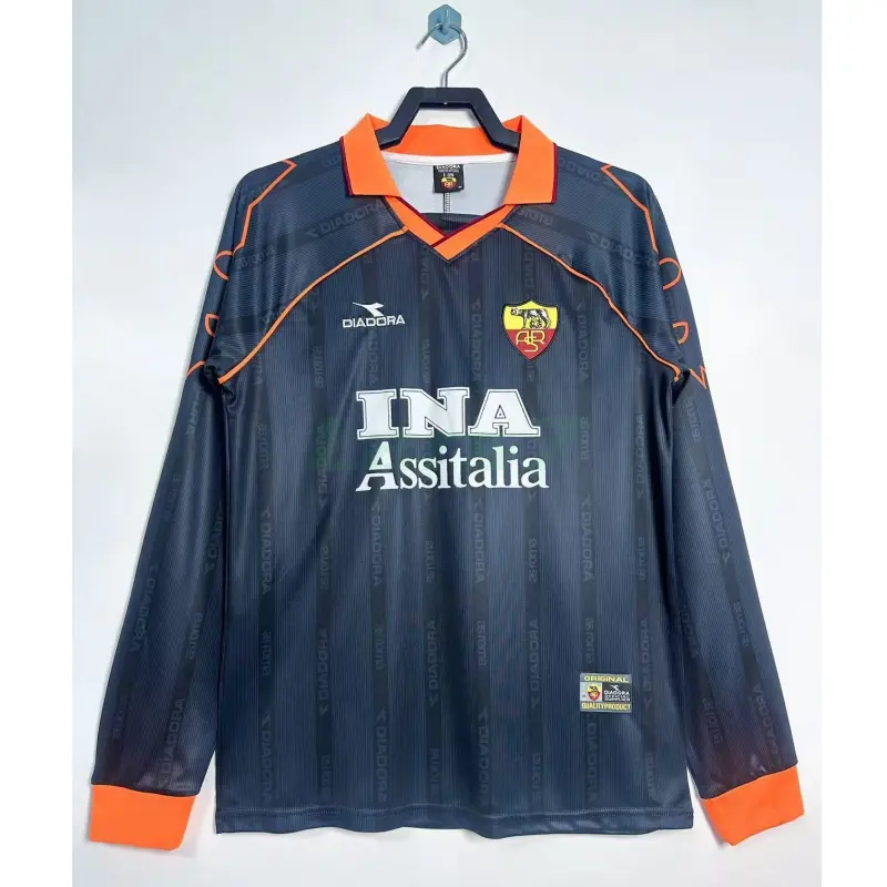 Camiseta AS Roma 3ª Equipación Retro 1999/00 ML Azul Marino