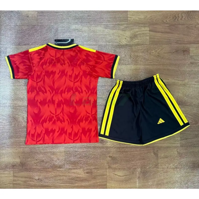 Camiseta Bélgica 1ª Equipación Mundial 2026 Rojo Niño Kit