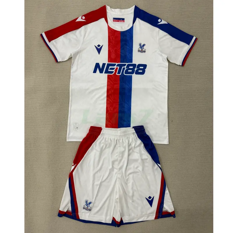 Camiseta Crystal Palace FC 2ª Equipación 2025/2026 Blanco/Azul/Rojo