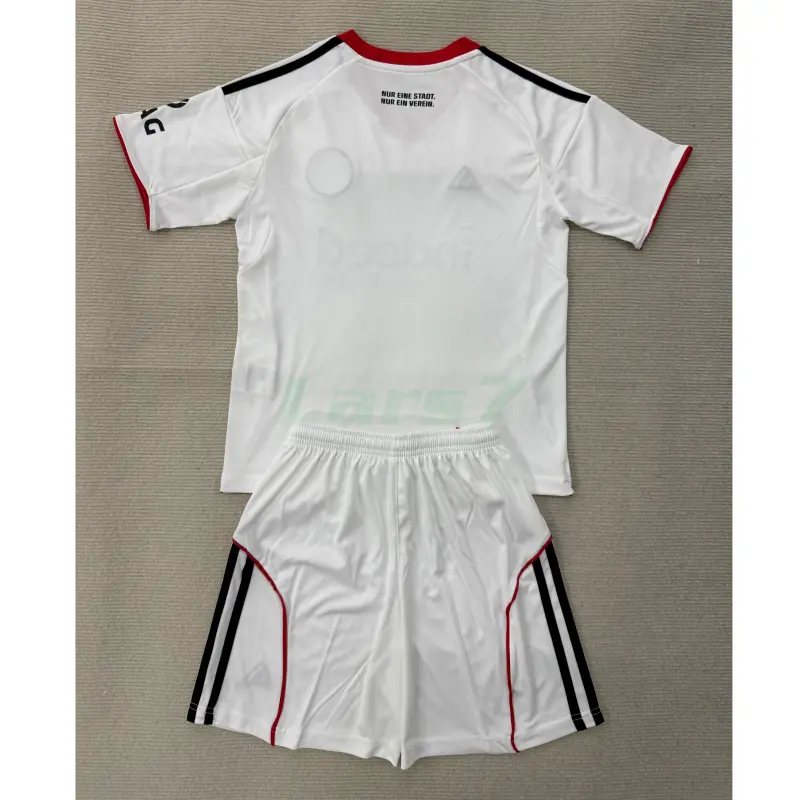 Camiseta Eintracht Fráncfort 2ª Equipación 2025/2026 Blanco Niño Kit