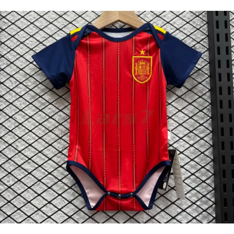 Camiseta España 1ª Equipación 2025/2026 Rojo/Azul Baby