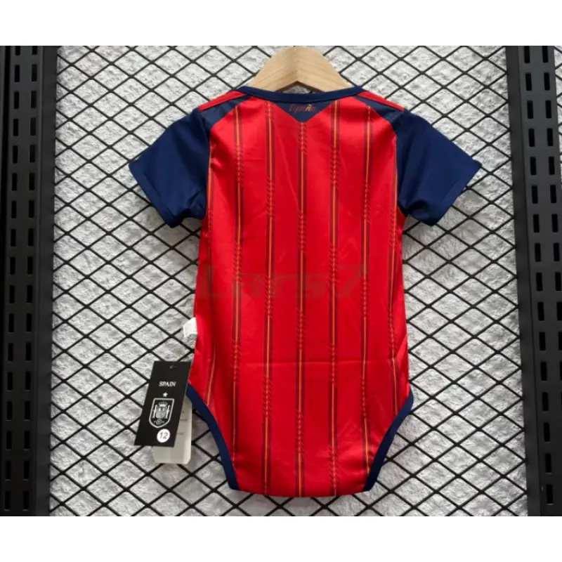 Camiseta España 1ª Equipación 2025/2026 Rojo/Azul Baby