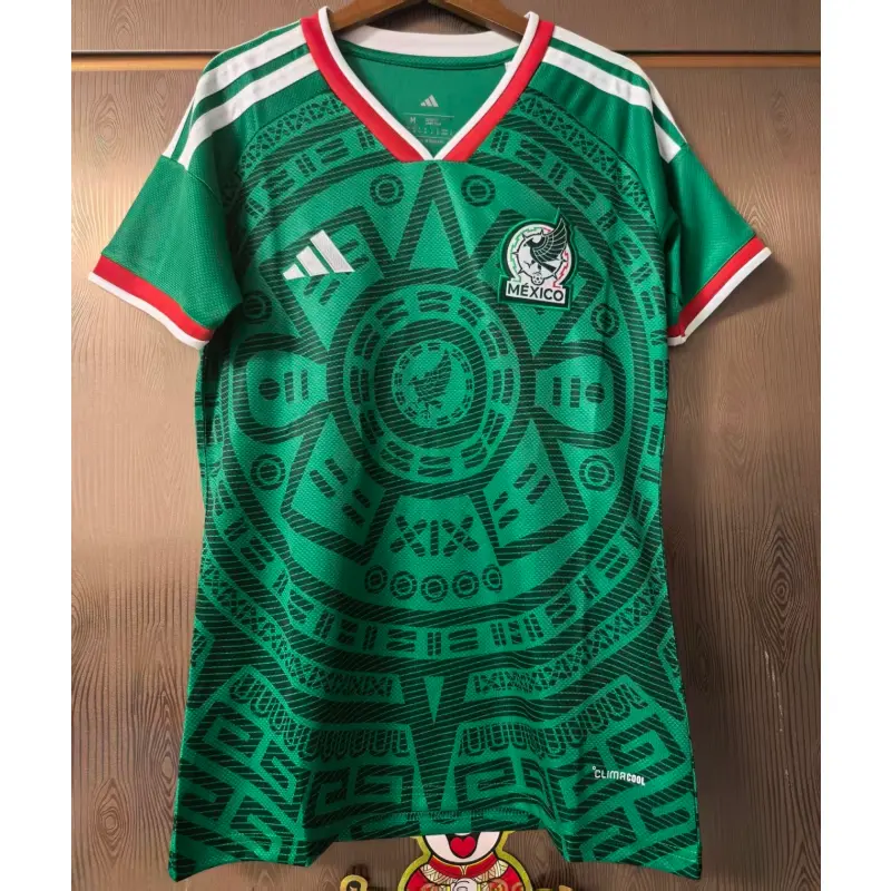Camiseta México 1ª Equipación Mundial 2026 Verde Mujer