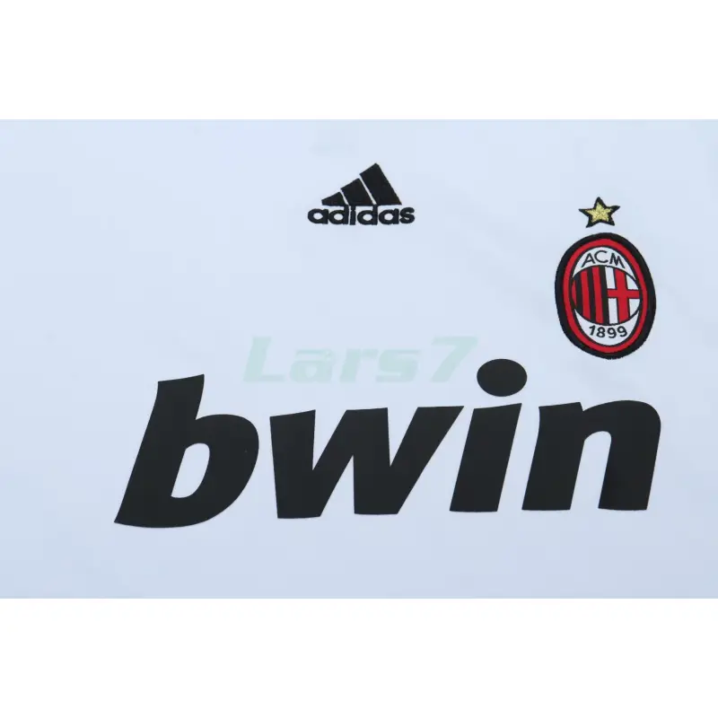 Camiseta AC Milan 2ª Equipación Retro 2009/10 Blanco Niño Kit