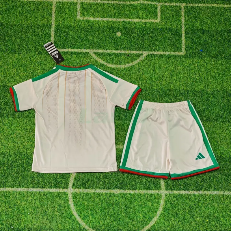 Camiseta Argelia 1ª Equipación Mundial 2026 Blanco Niño Kit