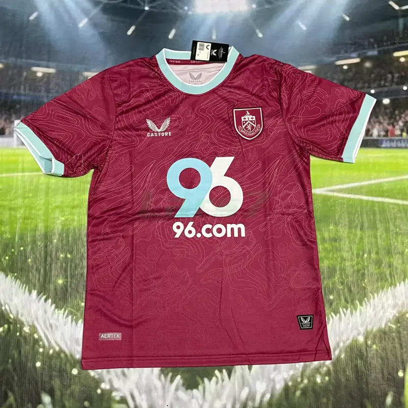 Camiseta Burnley FC 1ª Equipación 2025/2026 Borgoña