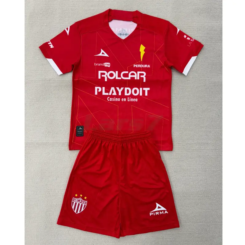 Camiseta Club Necaxa 1ª Equipación 2025/2026 Rojo Niño Kit