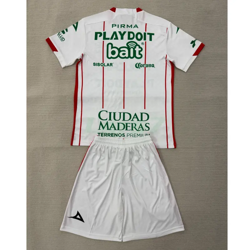 Camiseta Club Necaxa 2ª Equipación 2025/2026 Blanco Niño Kit