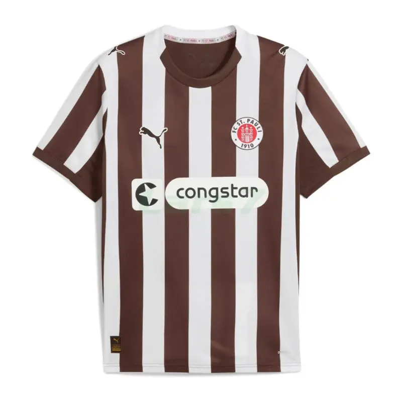 Camiseta FC St. Pauli 1ª Equipación 2025/2026 Blanco/Marrón